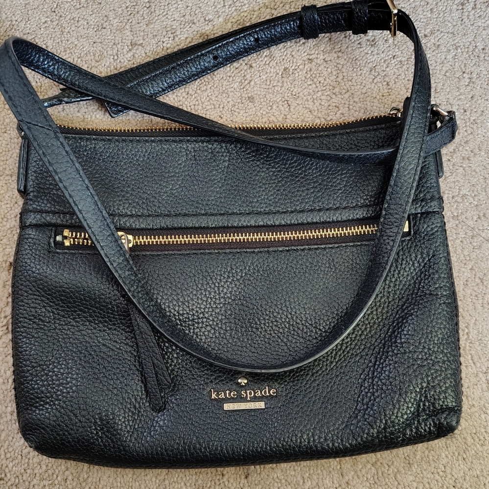 Kate Spade Black Leather Crossbody Bag